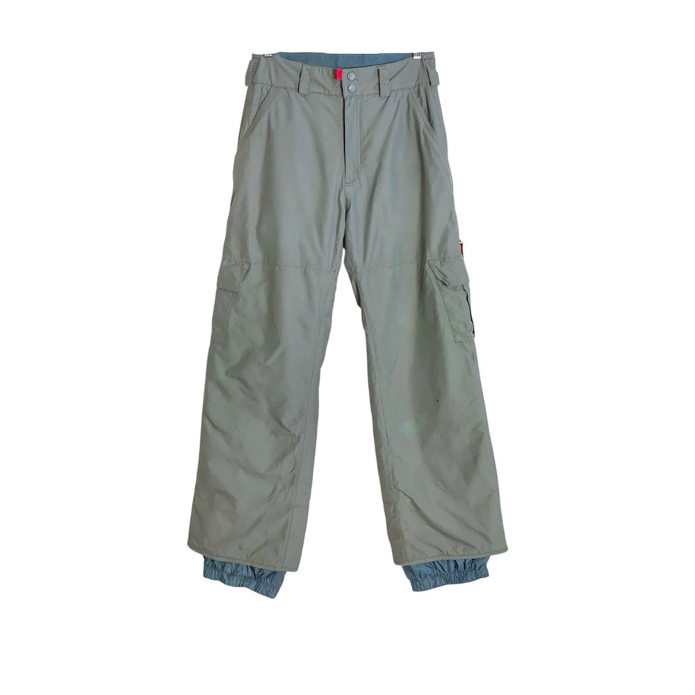Vintage Y2K Obermeyer Womens High Rise Insulated Olive Snowboard Ski Cargo Pants